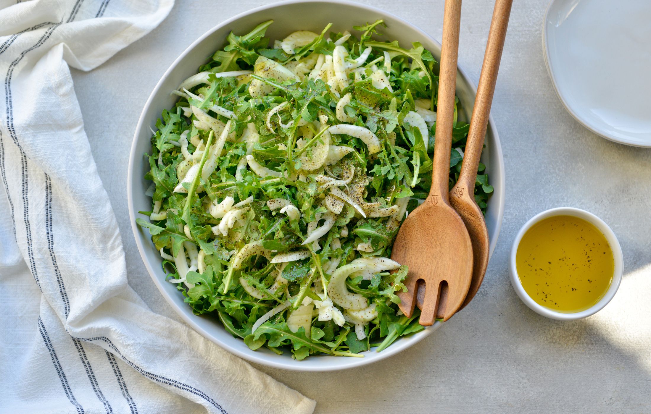 Vegan Shaved Fennel and Arugula Salad