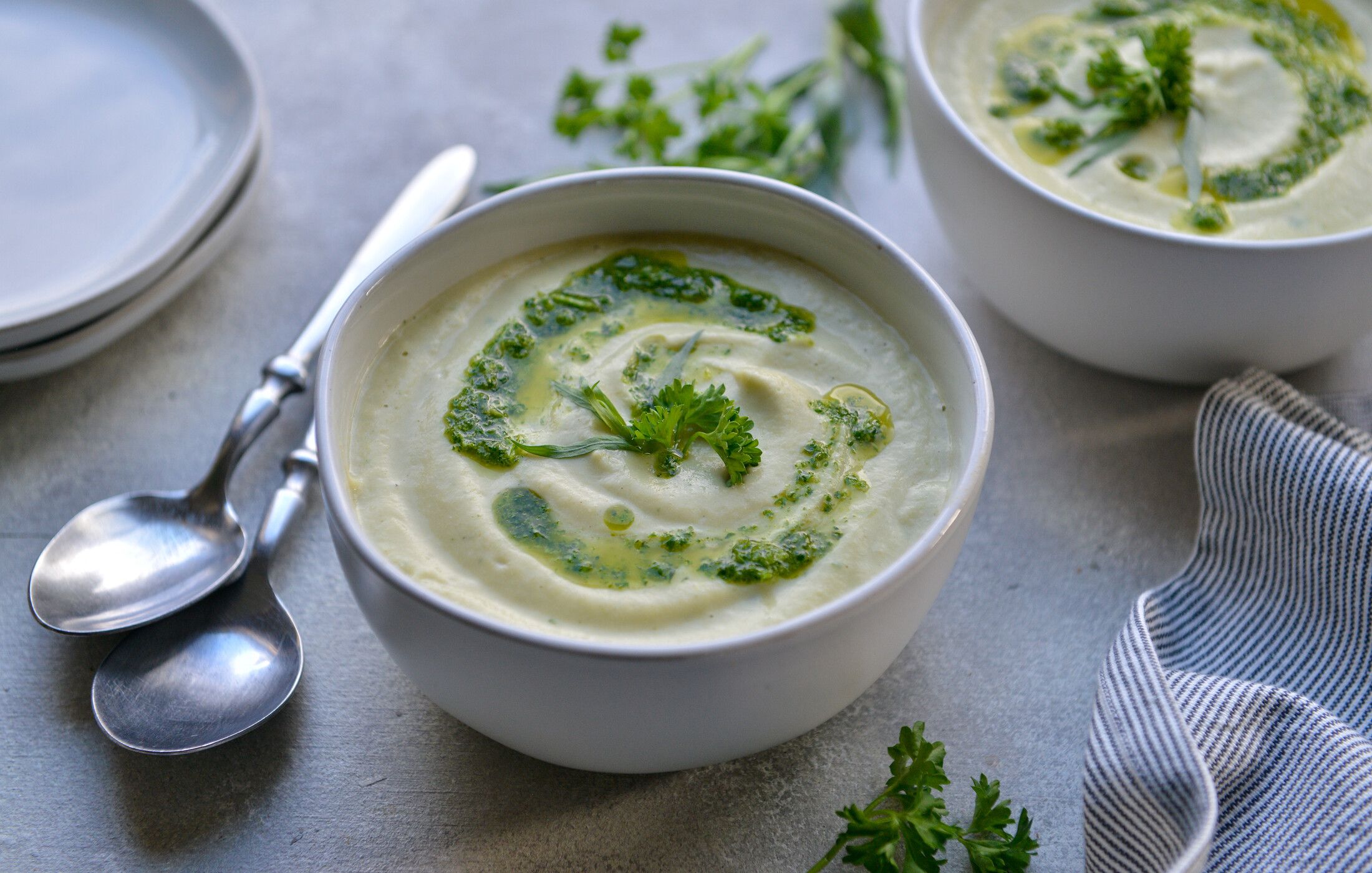 Vegan Dairy-Free Creamy Cauliflower Soup