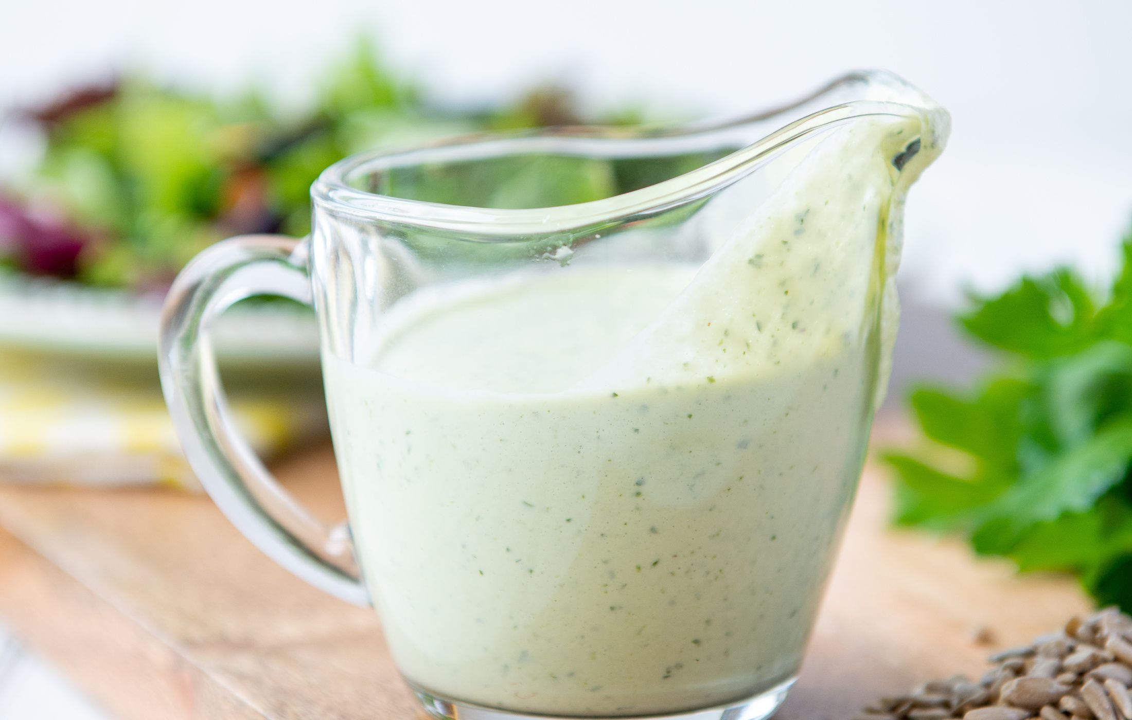 Creamy Sunflower Seed Parsley Dressing