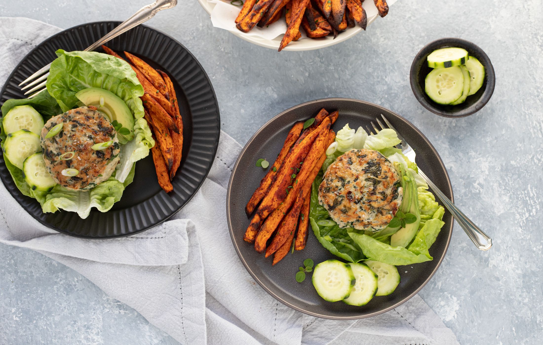 Chicken Spinach Burgers