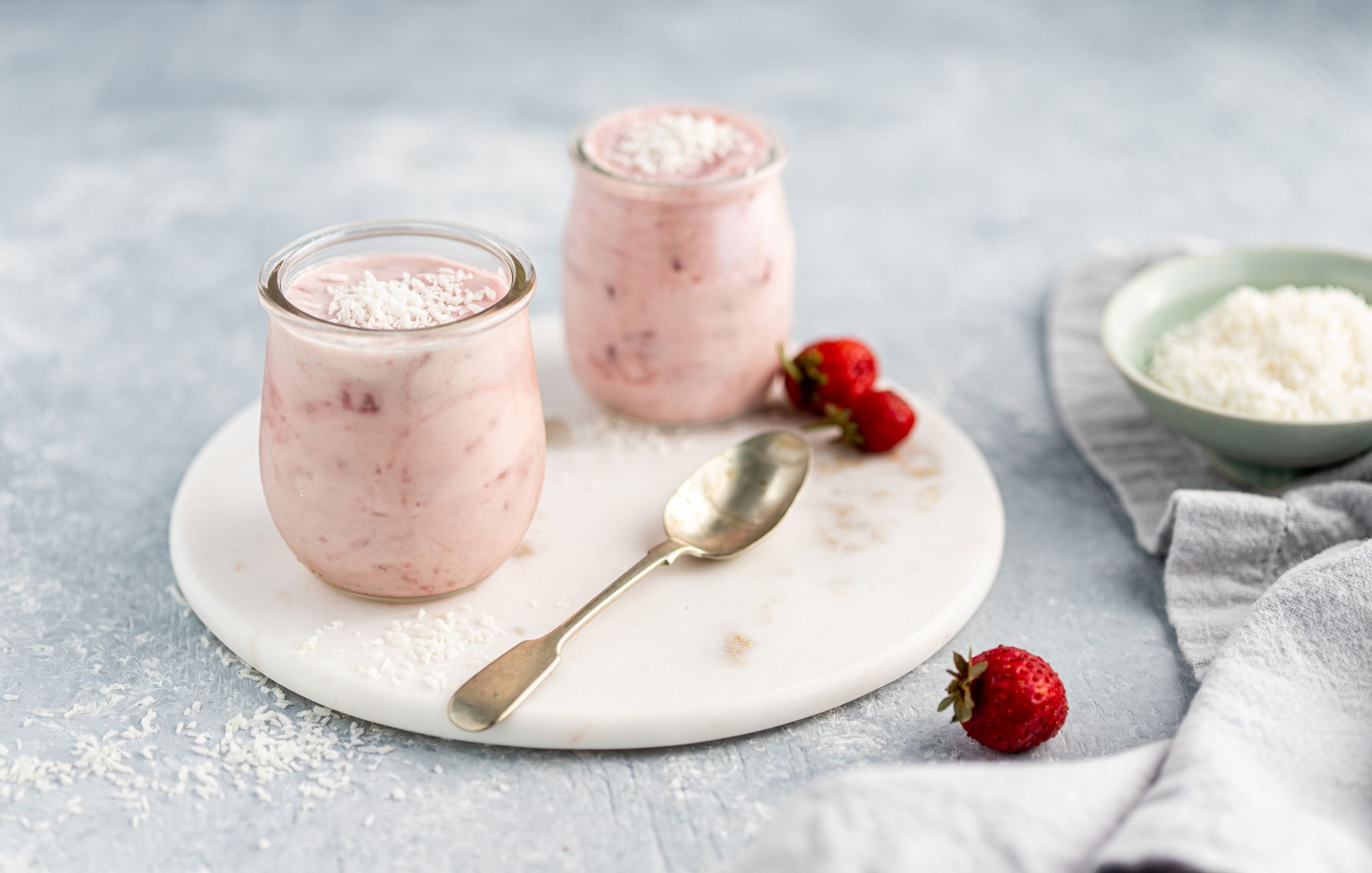 Coconut Strawberry Mousse 