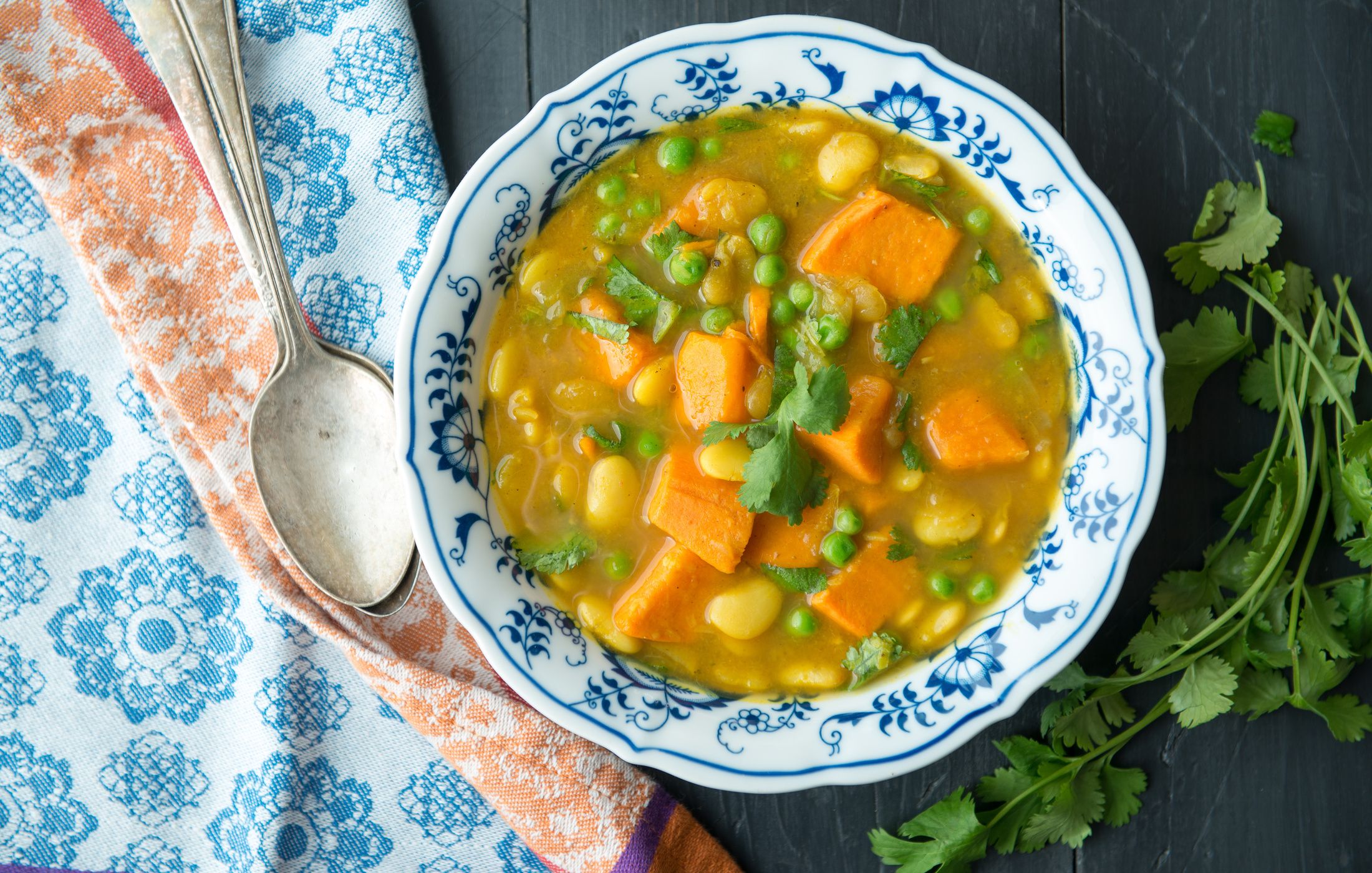 Curried Lima Bean Soup