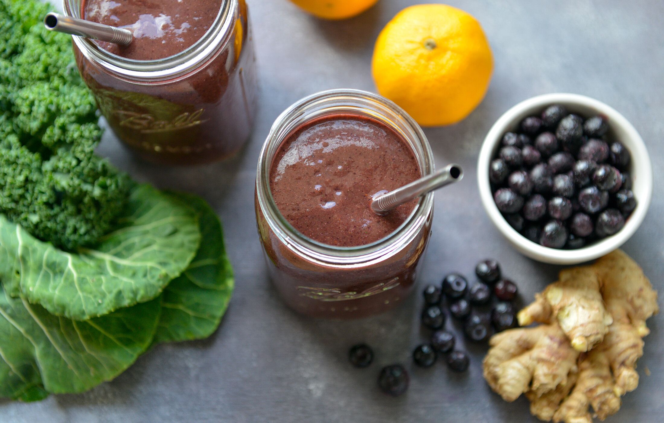 Berry Cherry Green Smoothie