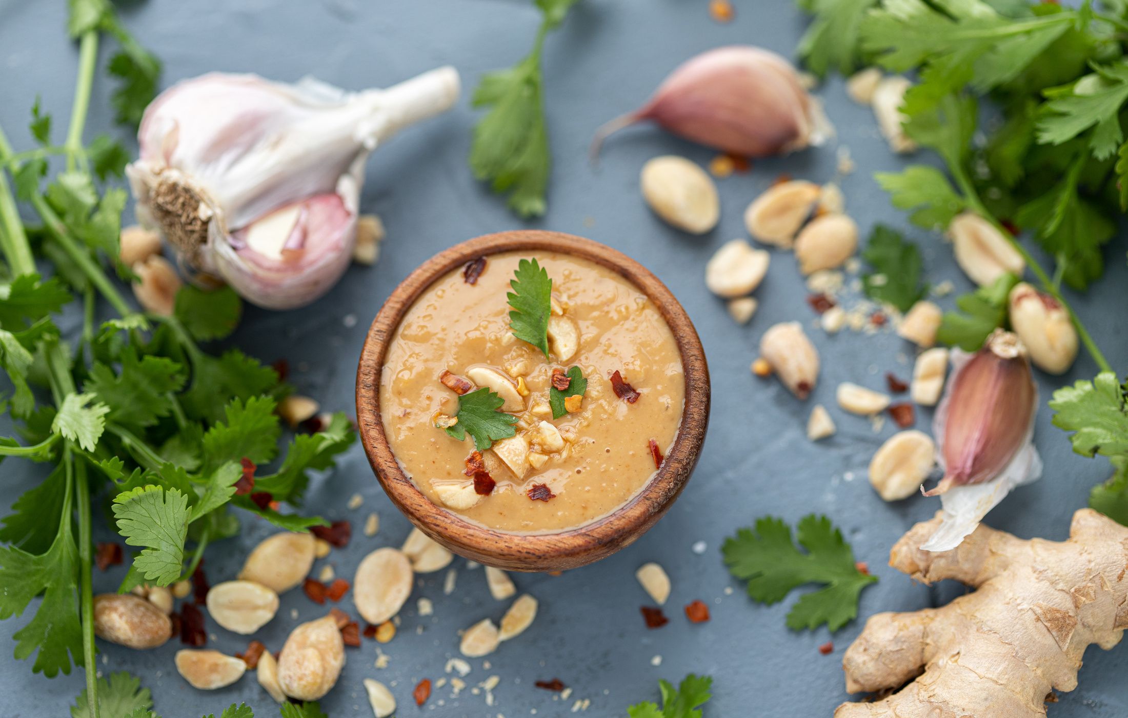 Garlic Ginger Peanut Sauce