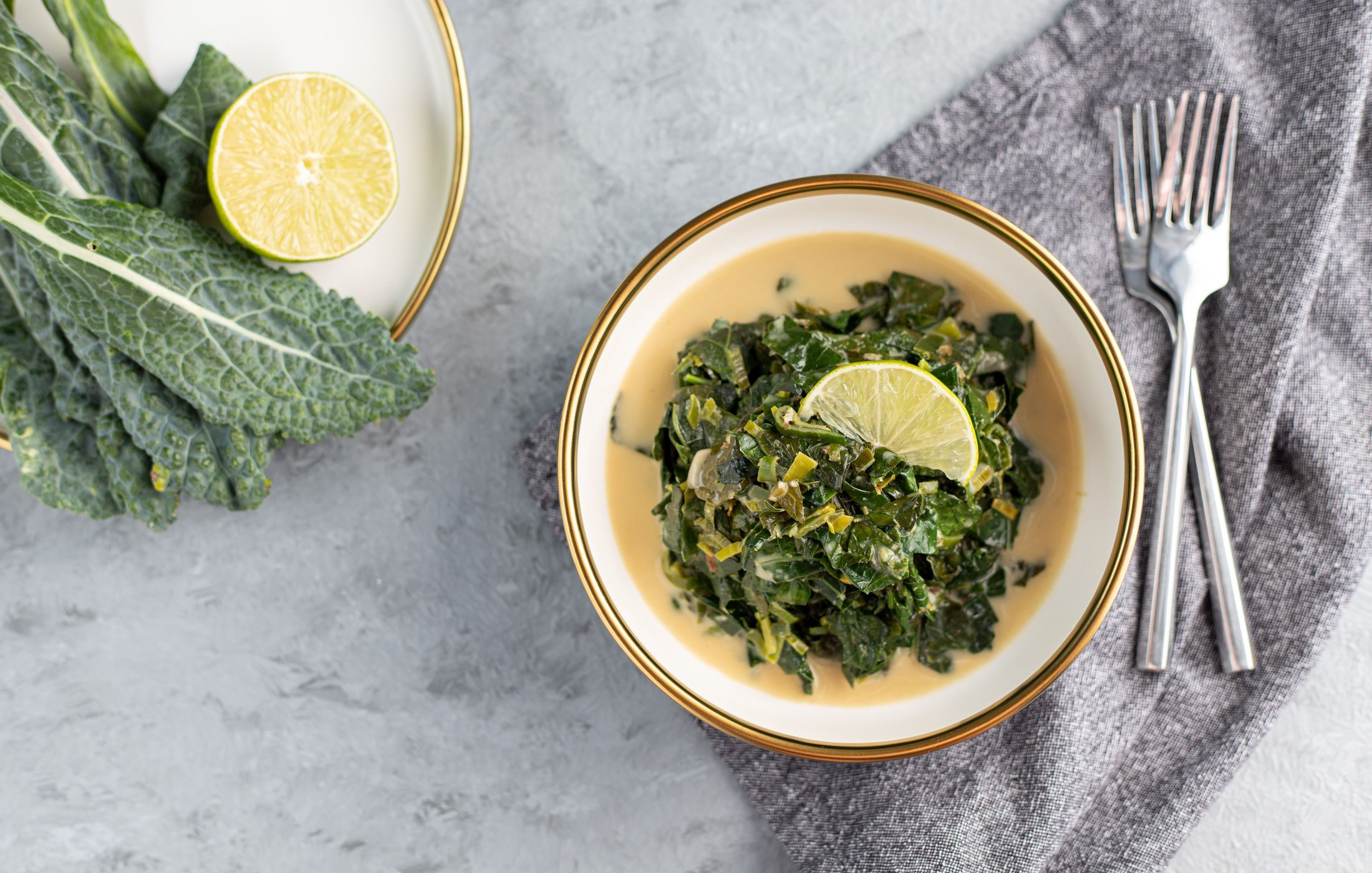 Ginger Coconut Braised Kale