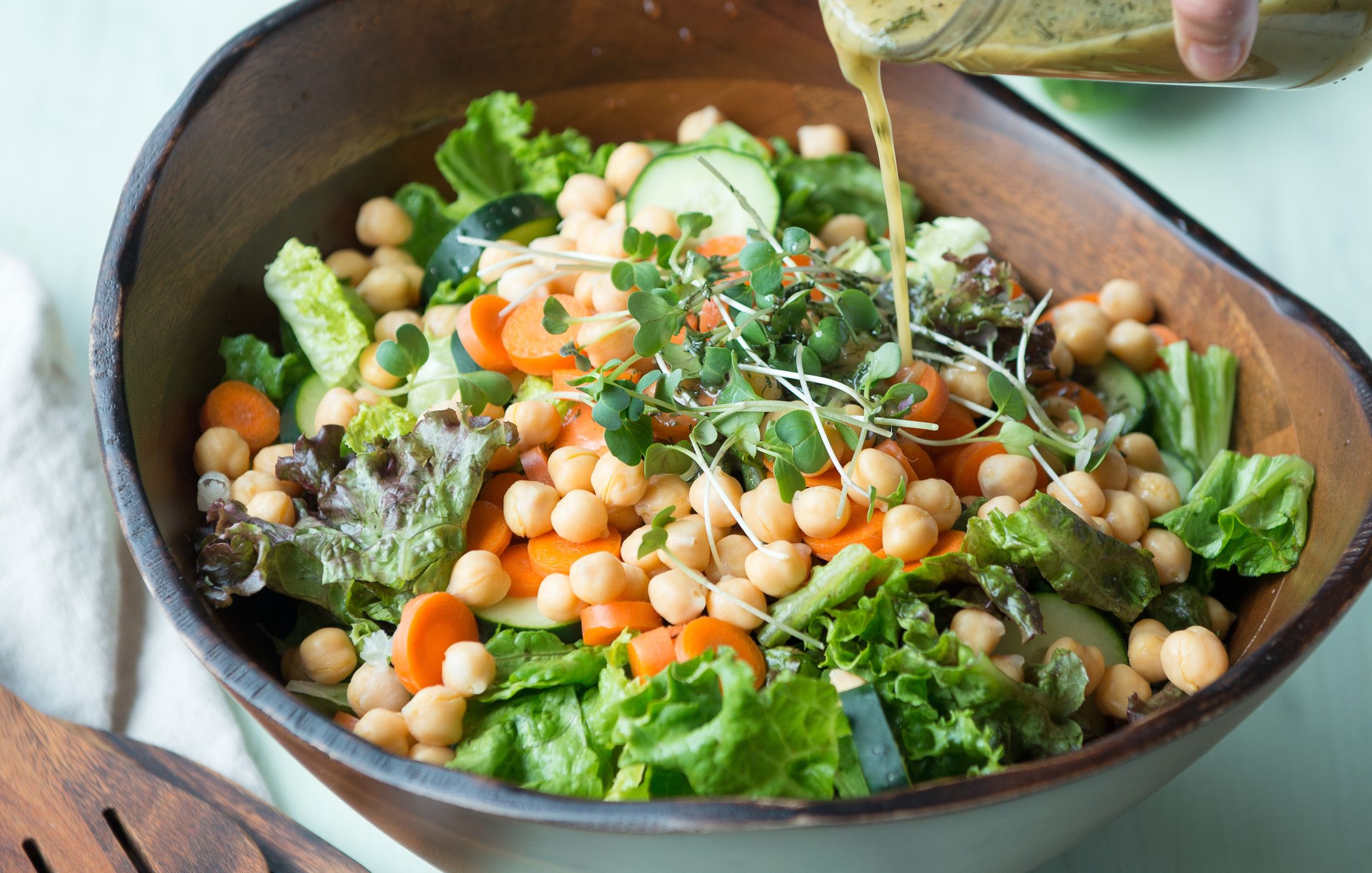 Green Salad with Apple Cider Vinaigrette
