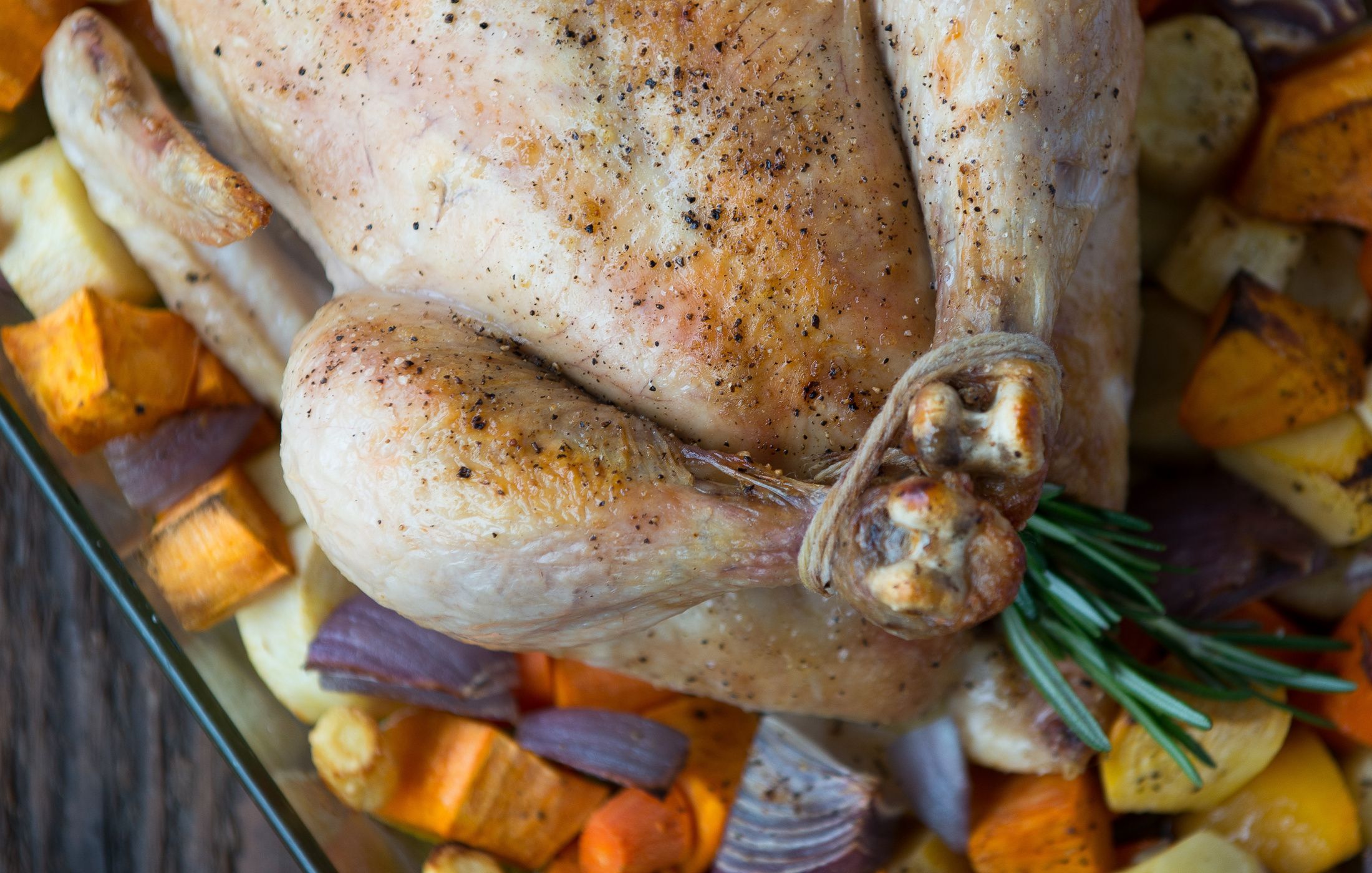 Roasted Whole Chicken with Root Vegetables