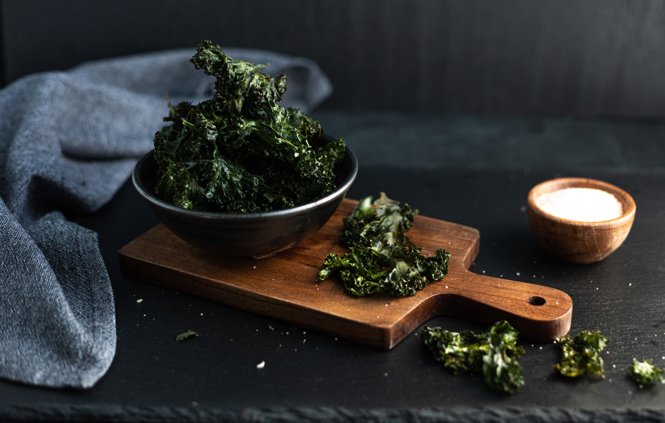 spinach and kale chips