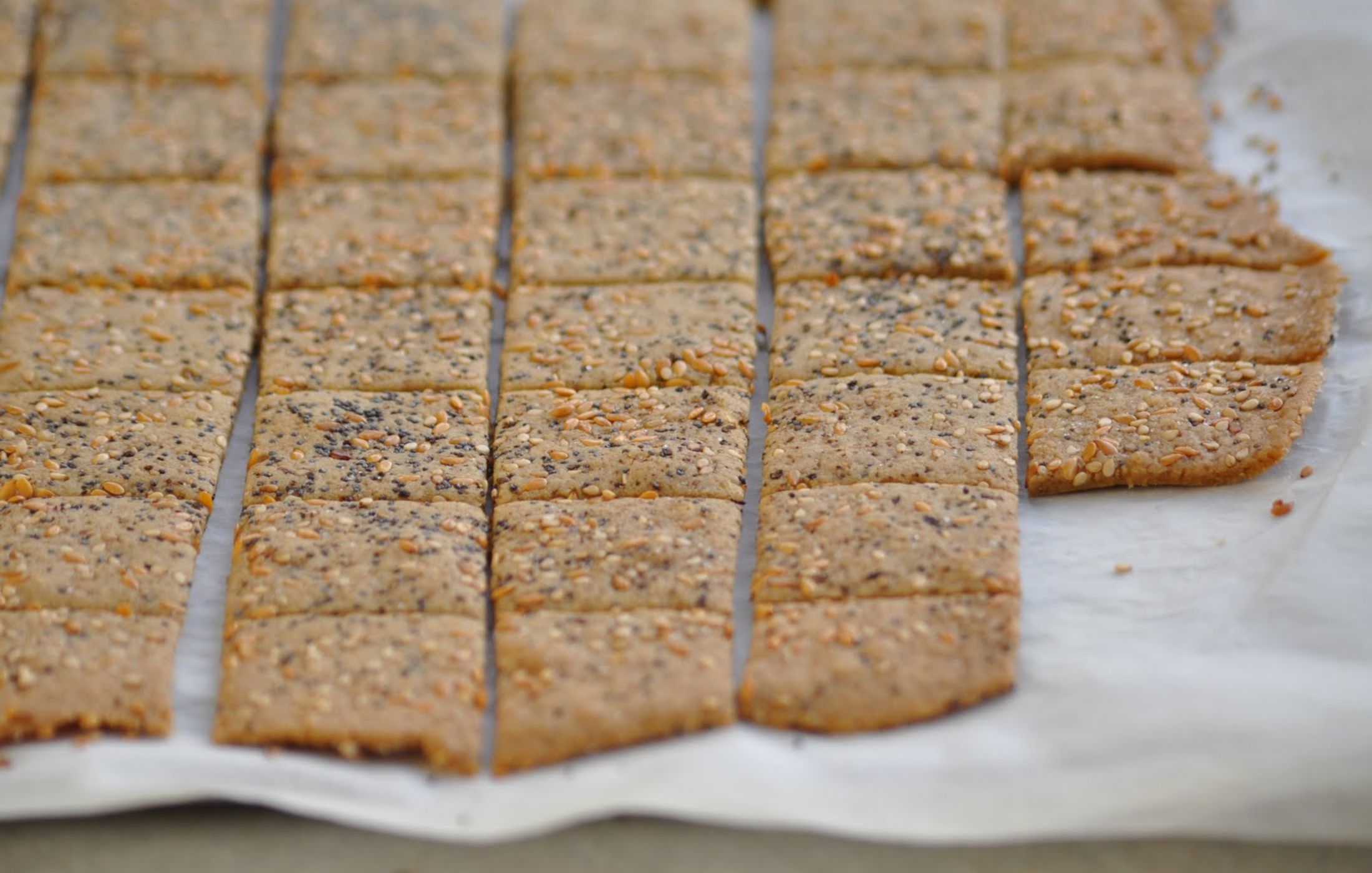 Gluten-Free Vegan Quinoa-Seed Crackers