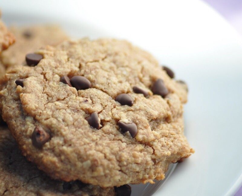 Vegan Gluten-Free Almond Butter Chocolate Chip Cookies