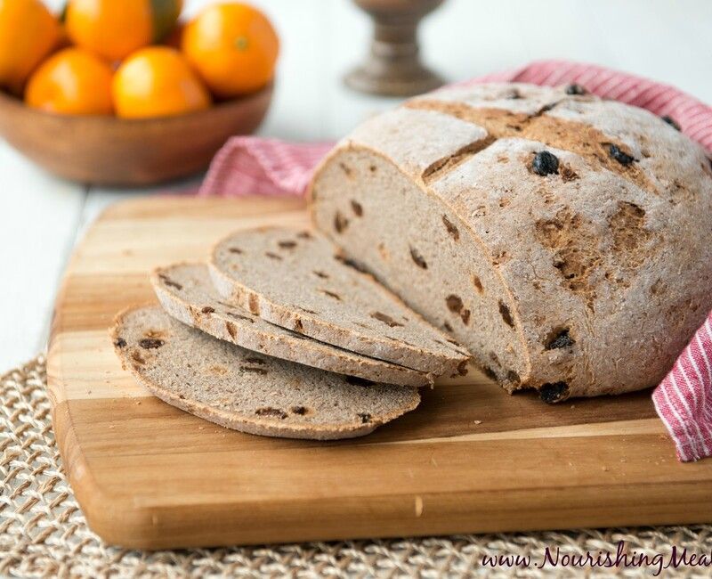 Gluten-Free Buckwheat Cinnamon Raisin Bread