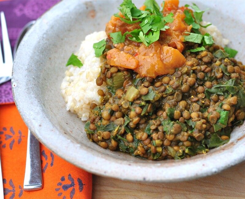 Lentil and Kale Dal Vegan