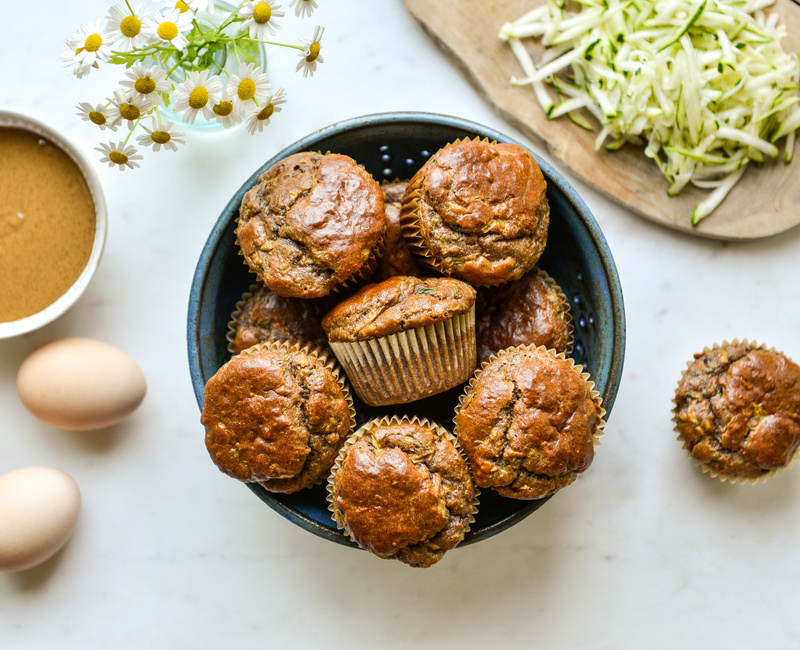 ALMOND BUTTER ZUCCHINI MUFFINS GRAIN-FREE-1