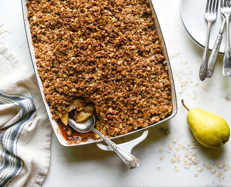 APPLE-PEAR CRISP WALNUT-OAT TOPPING GLUTEN-FREE-1