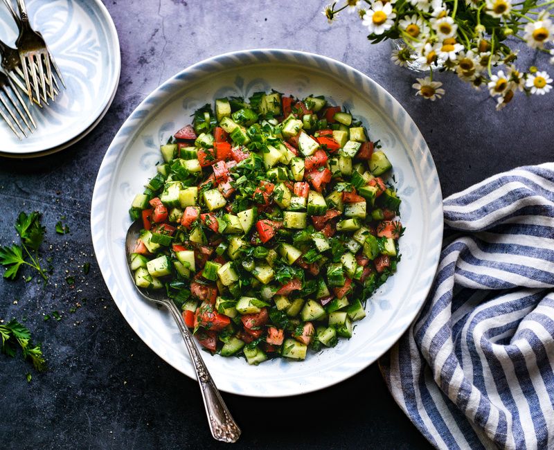 ARMENIAN TOMATO CUCUMBER SALAD-1