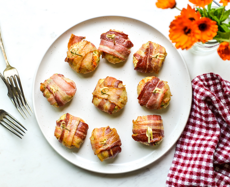 BACON WRAPPED CHICKEN MEATBALLS AIP-1