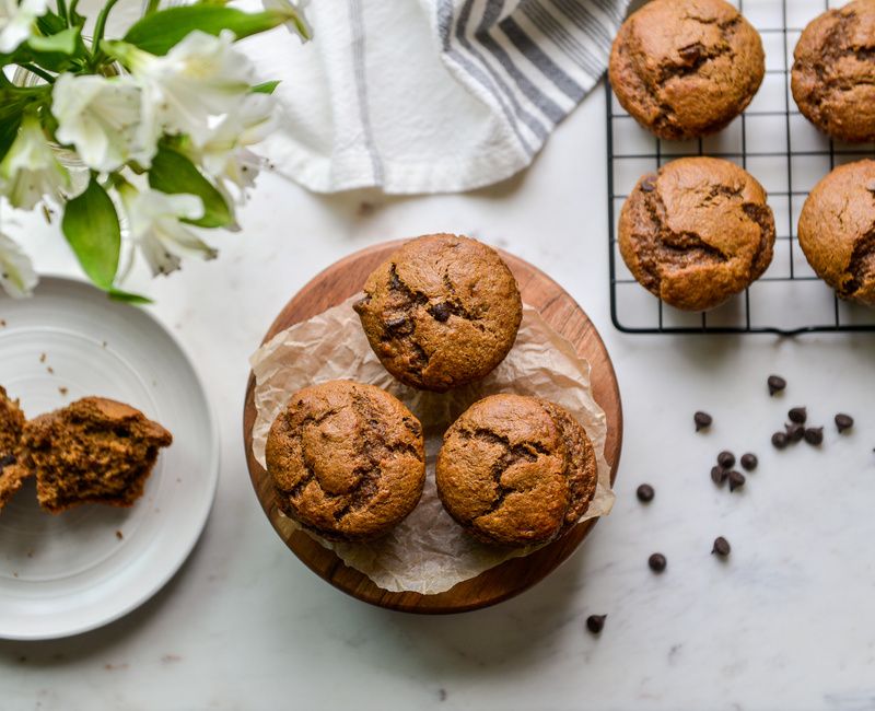 GLUTEN-FREE DAIRY-FREE BANANA CHOCOLATE CHIP MUFFINS-1