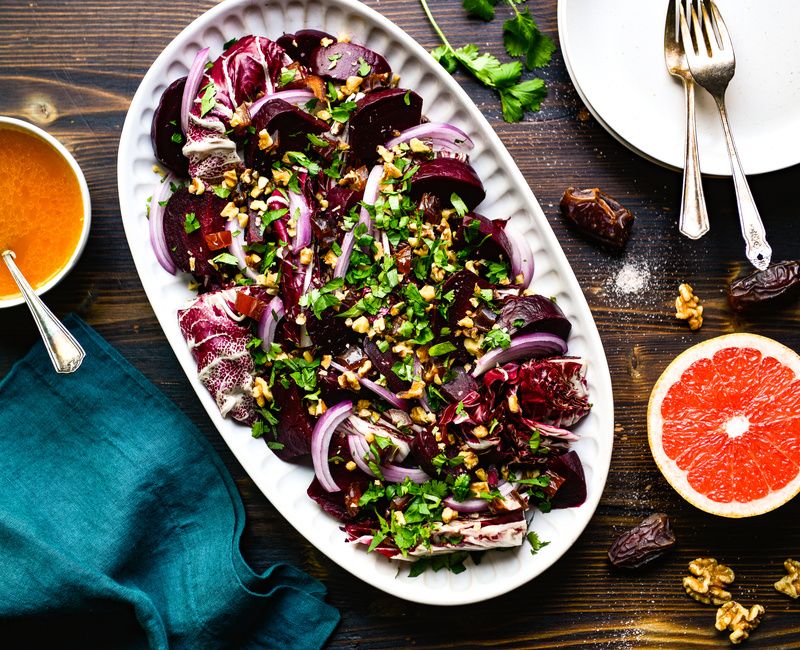 BEET RADICCHIO DETOX SALAD GRAPEFRUIT DRESSING-1