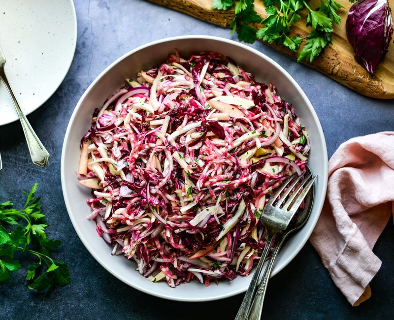BEET RADICCHIO FENNEL SLAW-1