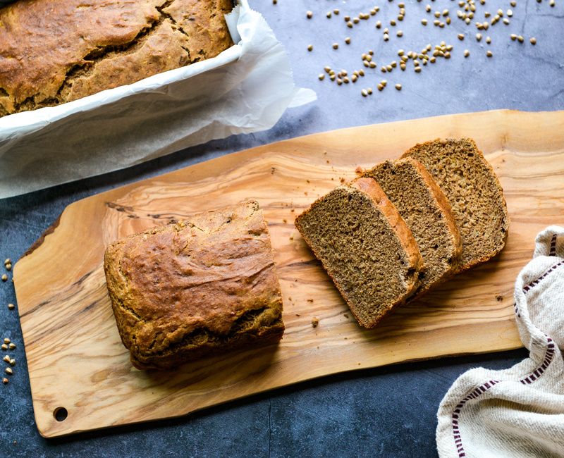 BUCKWHEAT BANANA SPICE BREAD-VEGAN-EGG-FREE-GLUTEN-FREE-1