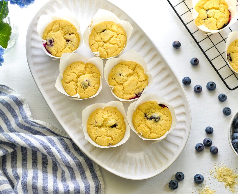 BUTTERMILK BLUEBERRY CORN MUFFINS-11