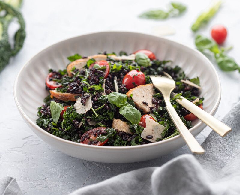 Black Rice Salad with Tomatoes and Basil-2