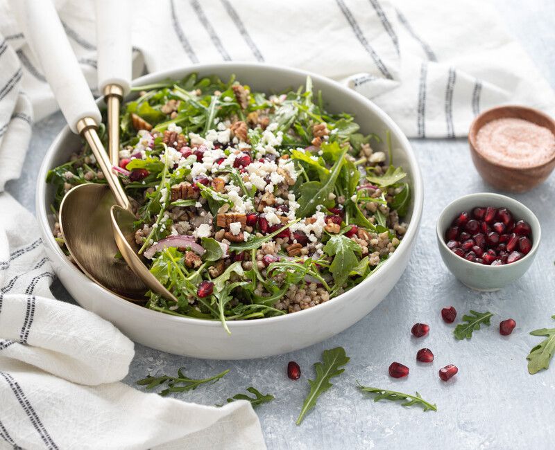 Buckwheat Salad with Arugula and Pomegranate