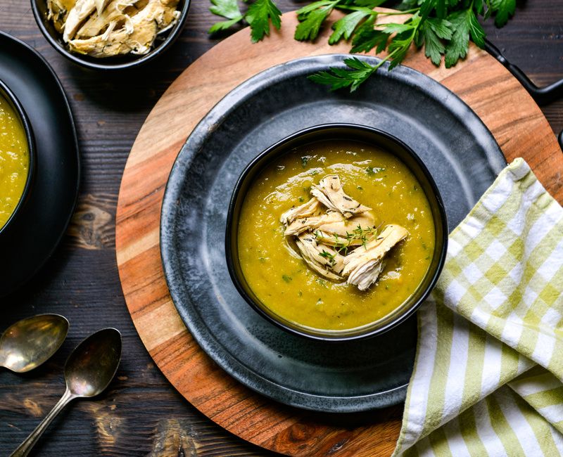 CELERIAC-CARROT-CHICKEN SOUP-1