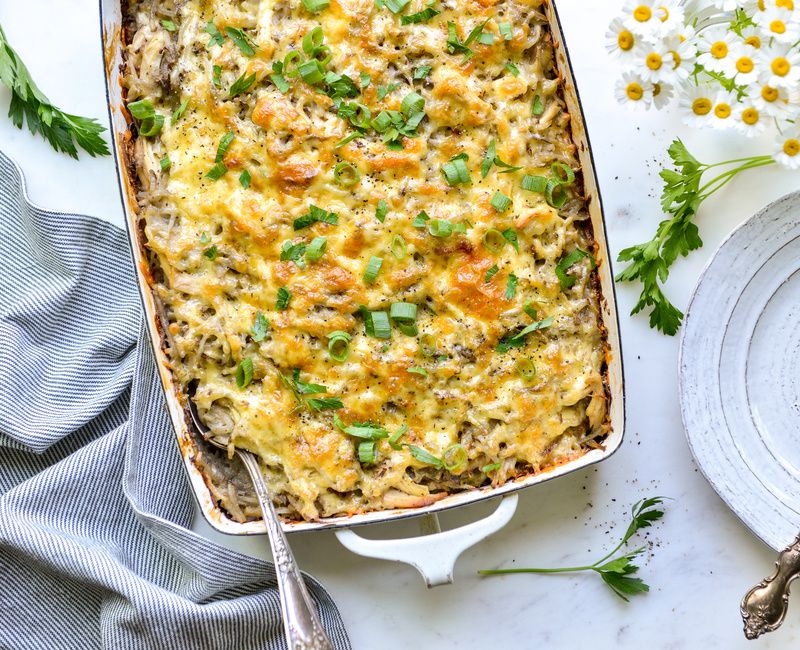 CHEESY POTATO AND CHICKEN CASSEROLE-1