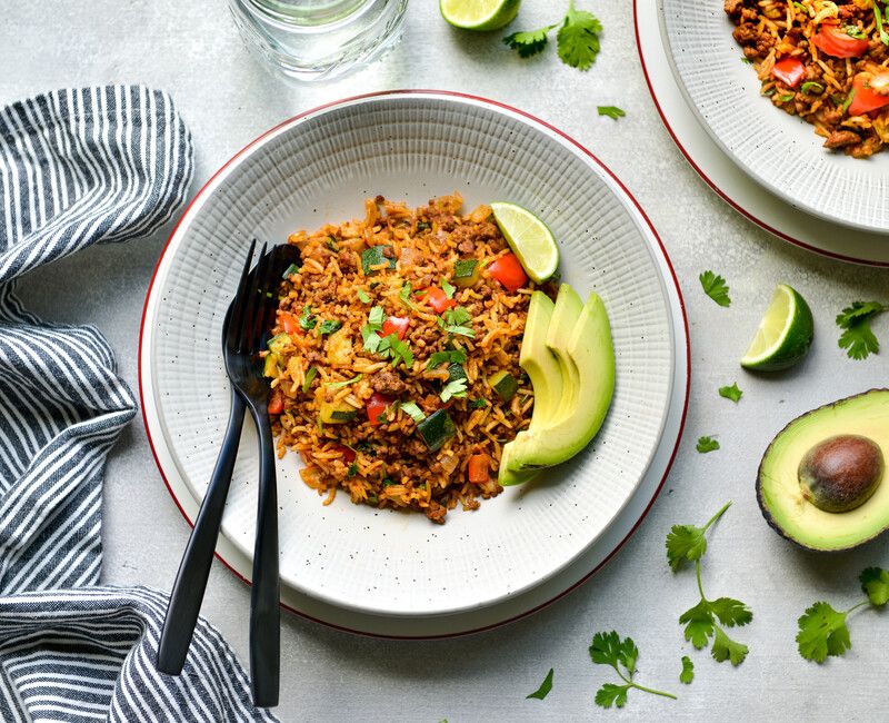 CHIPOTLE GROUND BEEF AND RICE BOWLS-1