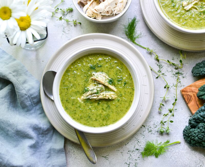 CREAMY FENNEL, ZUCCHINI, AND CHICKEN SOUP-1