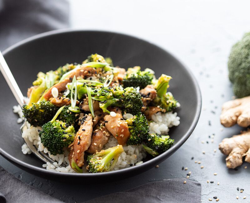 Chicken and Broccoli Stir Fry.