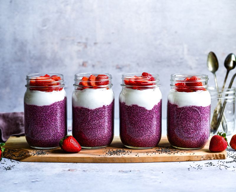 DAIRY-FREE DRAGON FRUIT CHIA PUDDING COLLAGEN PROTEIN-1