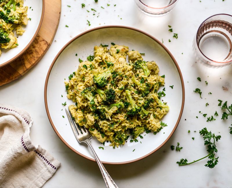 DAIRY-FREE STOVETOP BROCCOLI RICE CHICKEN CASSEROLE-1