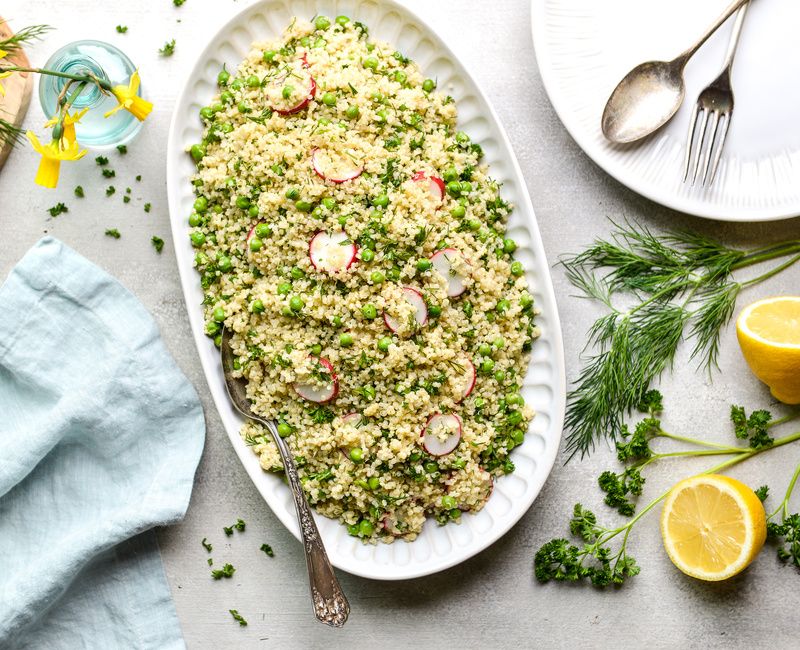 DILLED QUINOA AND PEA SALAD-1