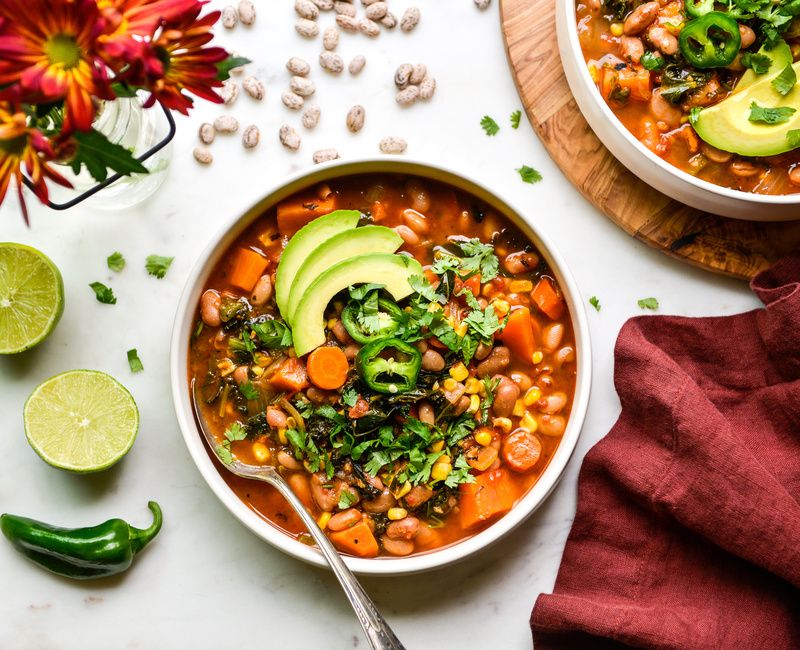 FALL PINTO BEAN AND YAM SOUP VEGAN-1