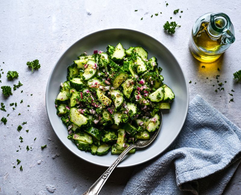 GARDEN CUCUMBER PARSLEY SALAD-11