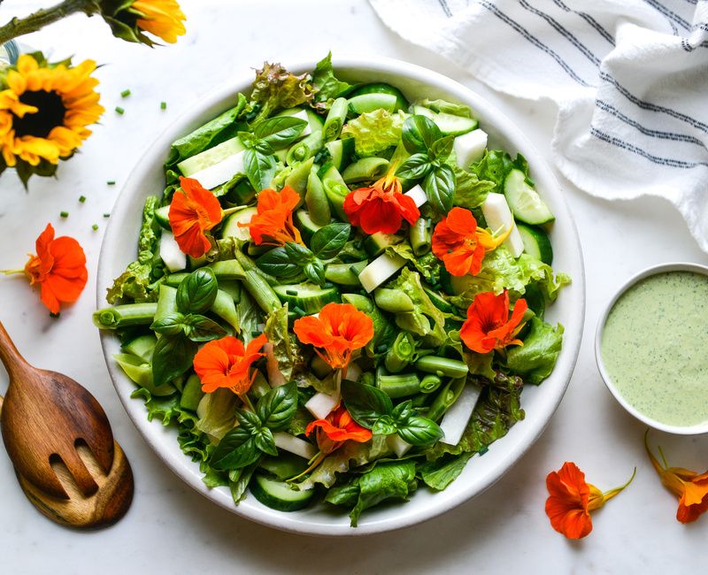 GARDEN SALAD WITH HERBED TAHINI DRESSING-11