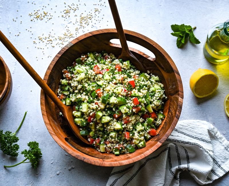 GLUTEN-FREE LOW-FODMAP MILLET TABOULI SALAD
