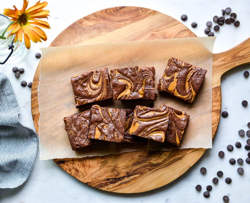 GLUTEN-FREE PEANUT BUTTER BROWNIES-2