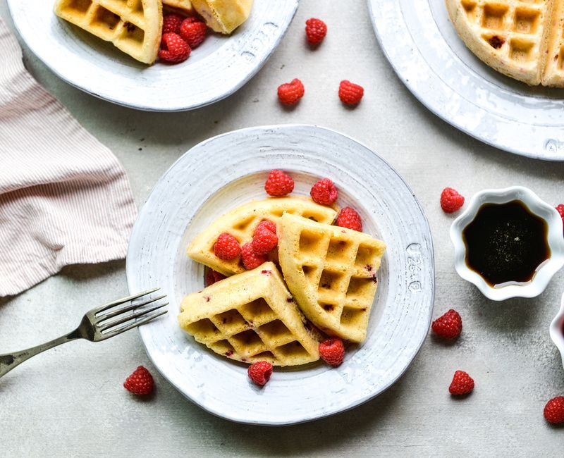 GLUTEN-FREE RASPBERRY COCONUT WAFFLES-1