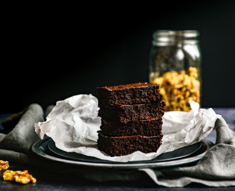 GRAIN-FREE DAIRY-FREE CHOCOLATE WALNUT BROWNIES-1