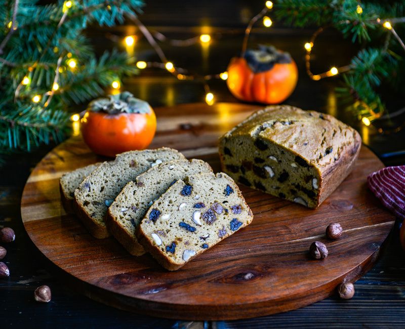 GRAIN-FREE DAIRY-FREE PERSIMMON FRUIT CAKE-1