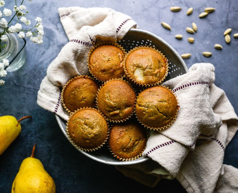 GRAIN-FREE NUT-FREE PEAR CARDAMOM MUFFINS-1