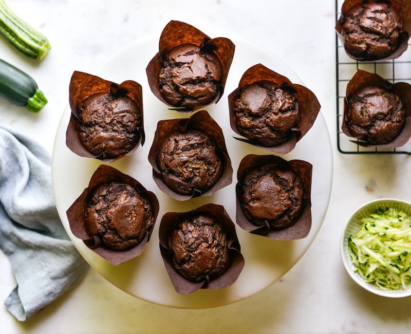 GRAIN-FREE PALEO CHOCOLATE ZUCCHINI MUFFINS-2