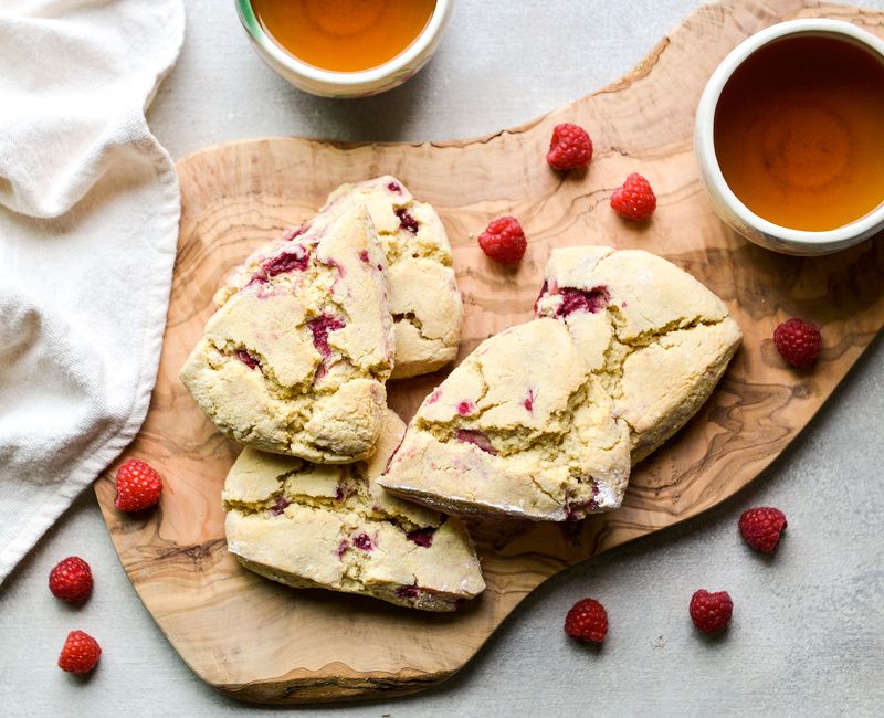 GRAIN-FREE RASPBERRY-ALMOND SCONES-1