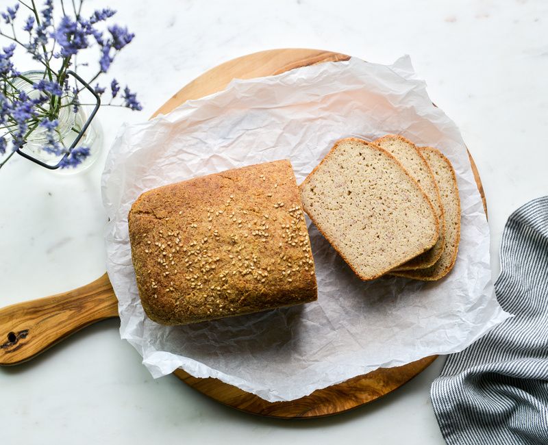 GRAIN-FREE YEAST SANDWICH BREAD EGG-FREE VEGAN-1