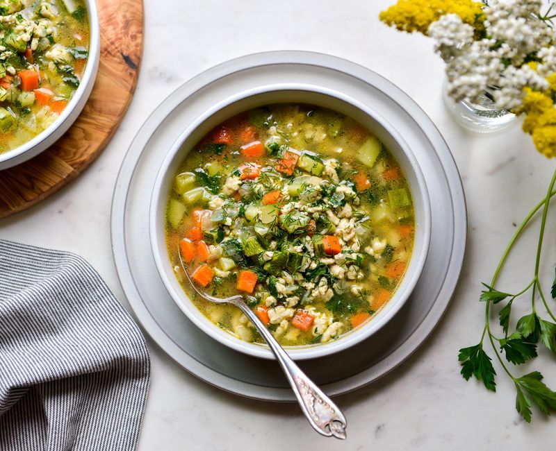 GROUND CHICKEN VEGETABLE DETOX SOUP-1