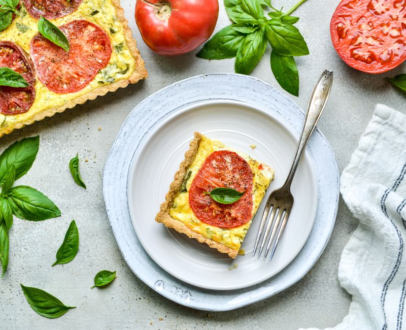 HEIRLOOM TOMATO RICOTTA TART-1