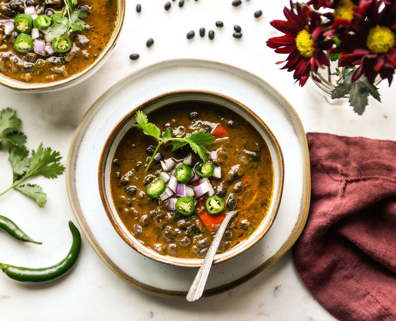 INSTANT POT BLACK BEAN-PUMPKIN CHILI-1